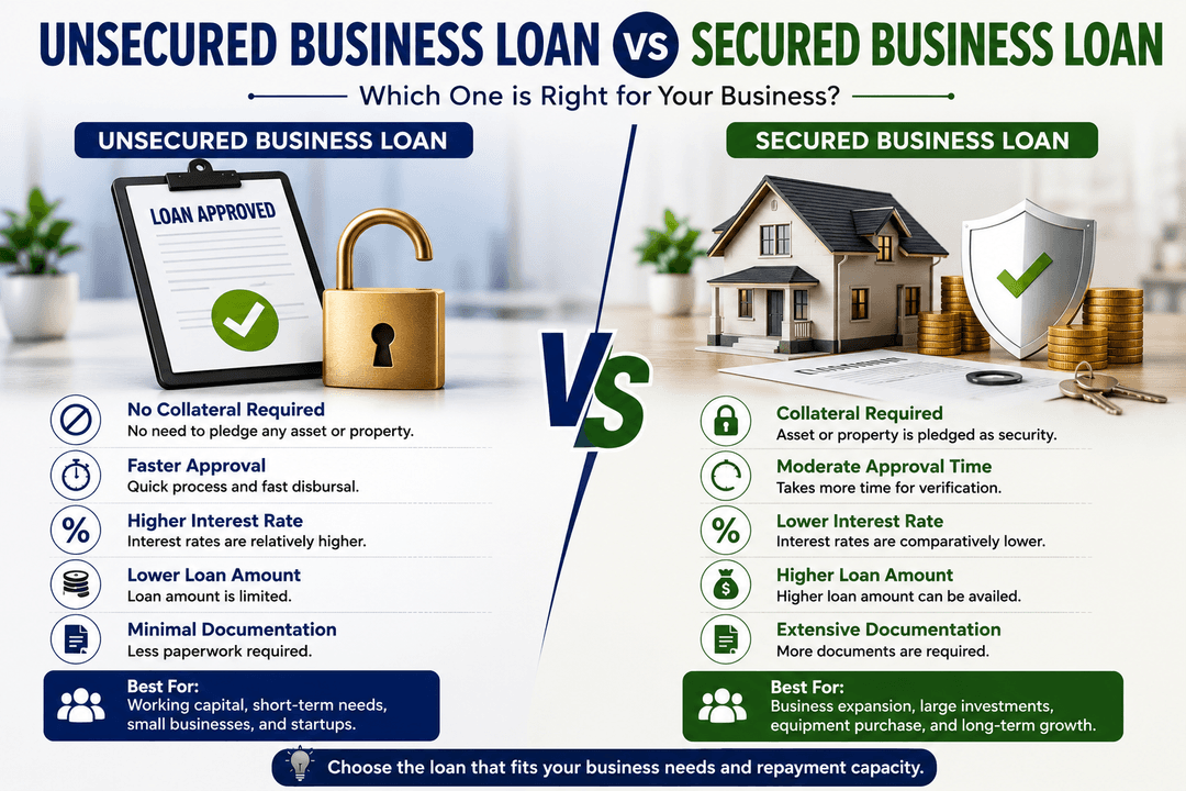 Unsecured Business Loan vs Secured Business Loan: Which One is Right for Your Business?
